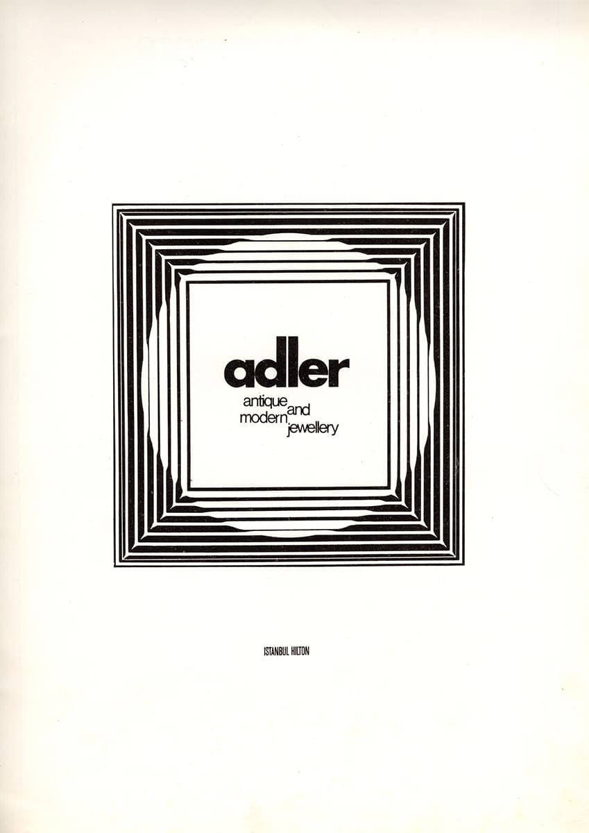 Adler Mücevherat Reklamı, İstanbul Hilton Magazine, Spring 1970