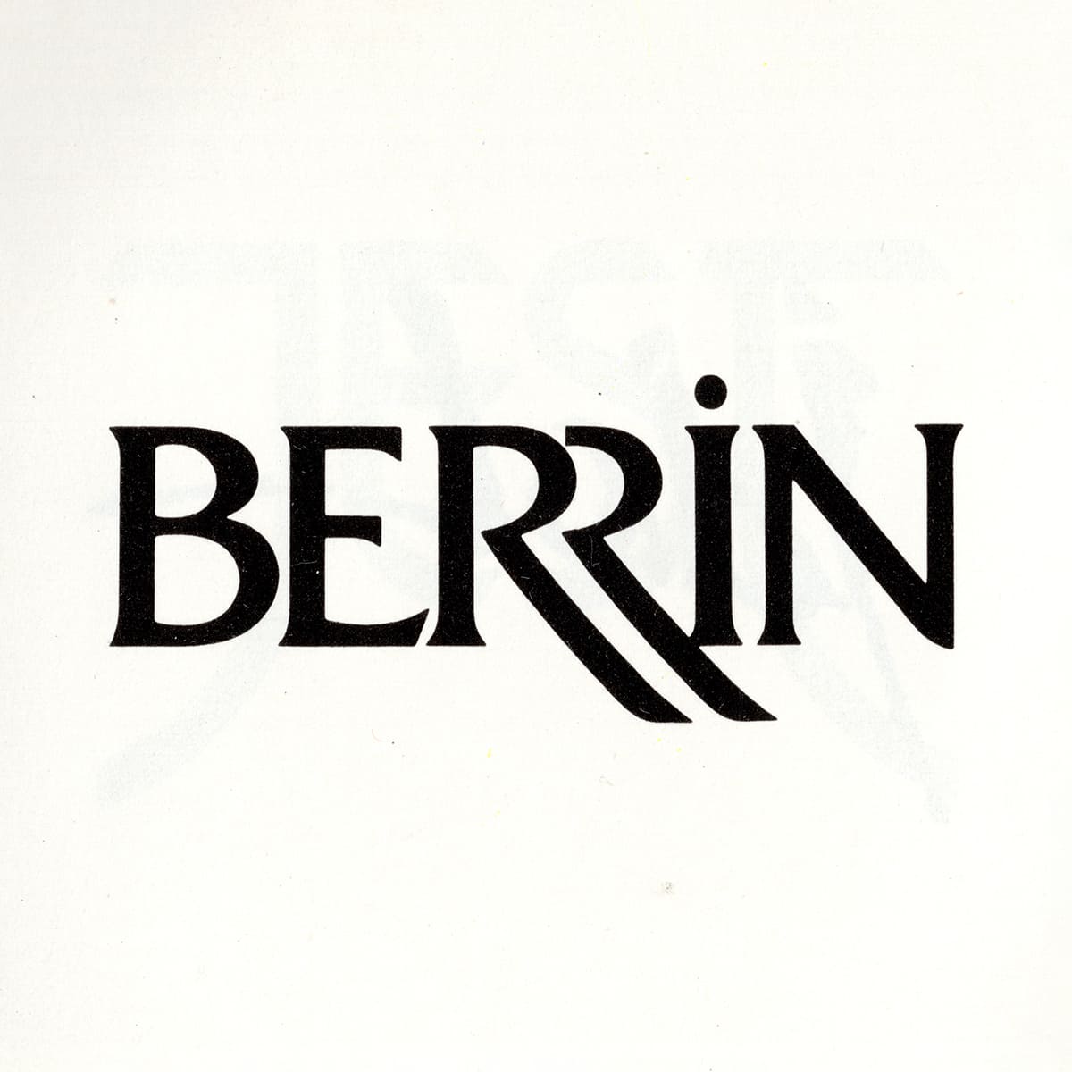 Berrin Hazır Giyim Logosu, Sertaç Ergin, Reklamevi, 1985
