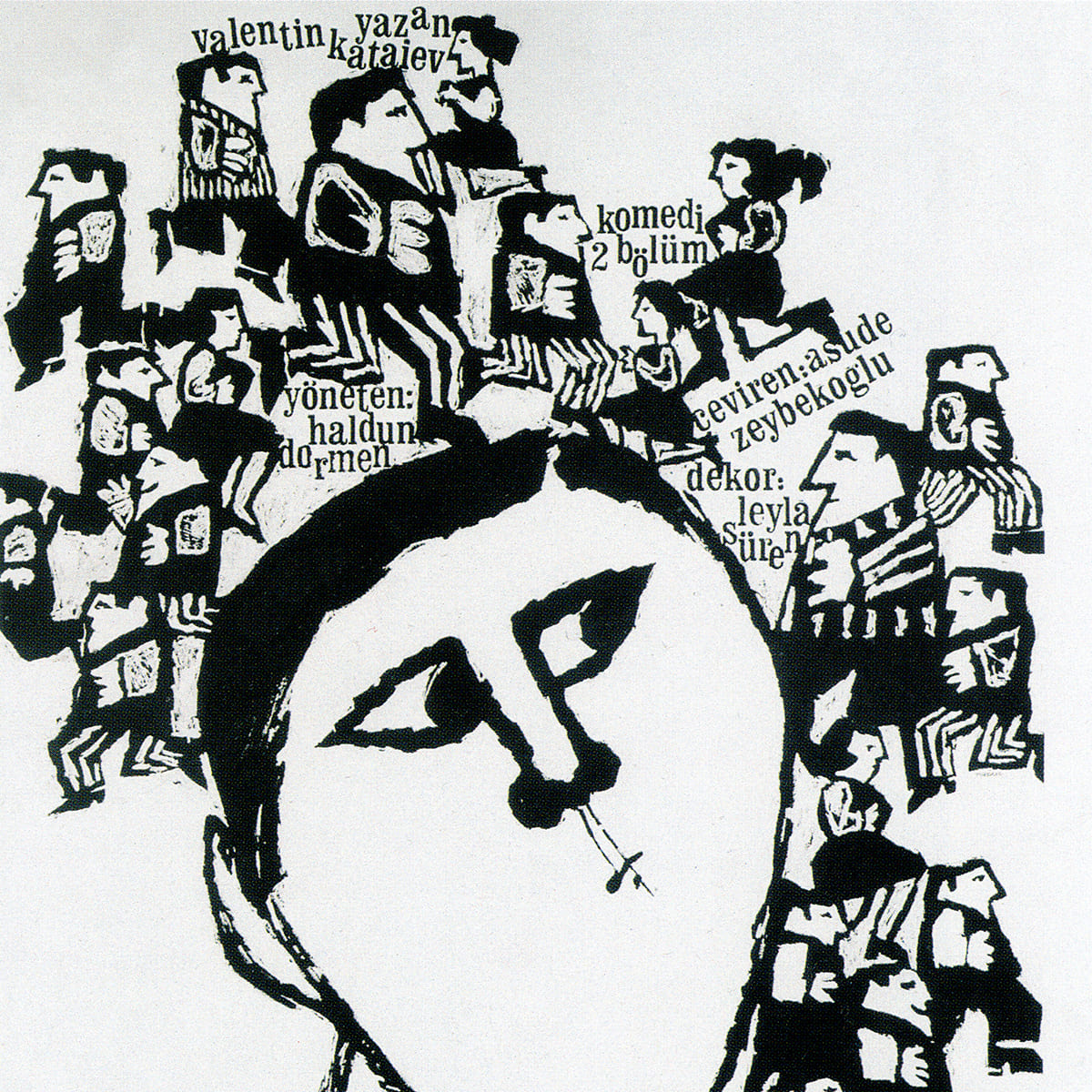 Bugün Git Yarın Gel, Dormen Tiyatrosu, Tiyatro Afişi, Yurdaer Altıntaş, 1966