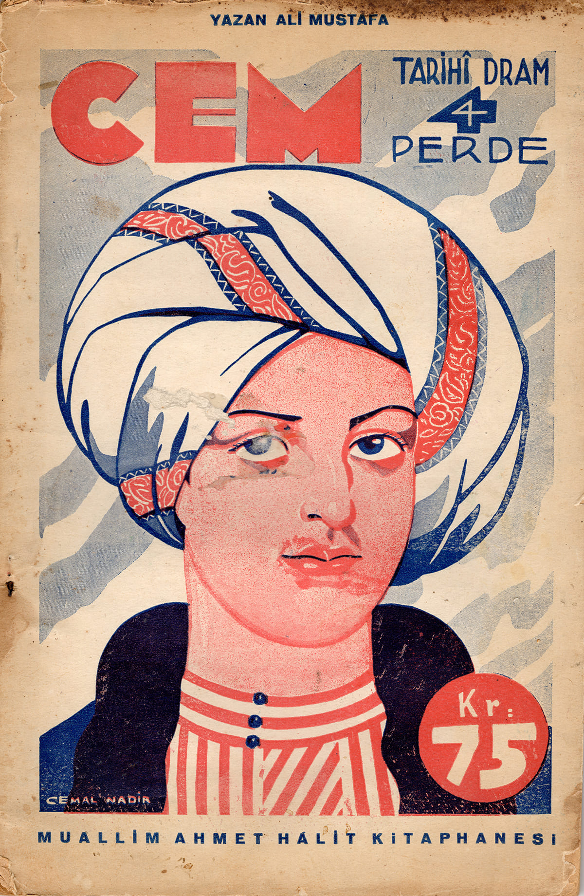 Cem, Muallim Ahmet Halit Kütüphanesi, Kitap Kapağı