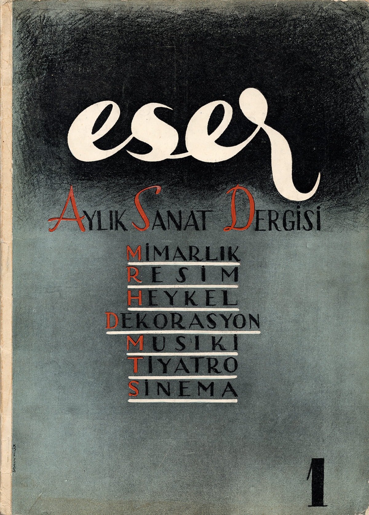 Eser, Sayı: 1, Dergi Kapağı