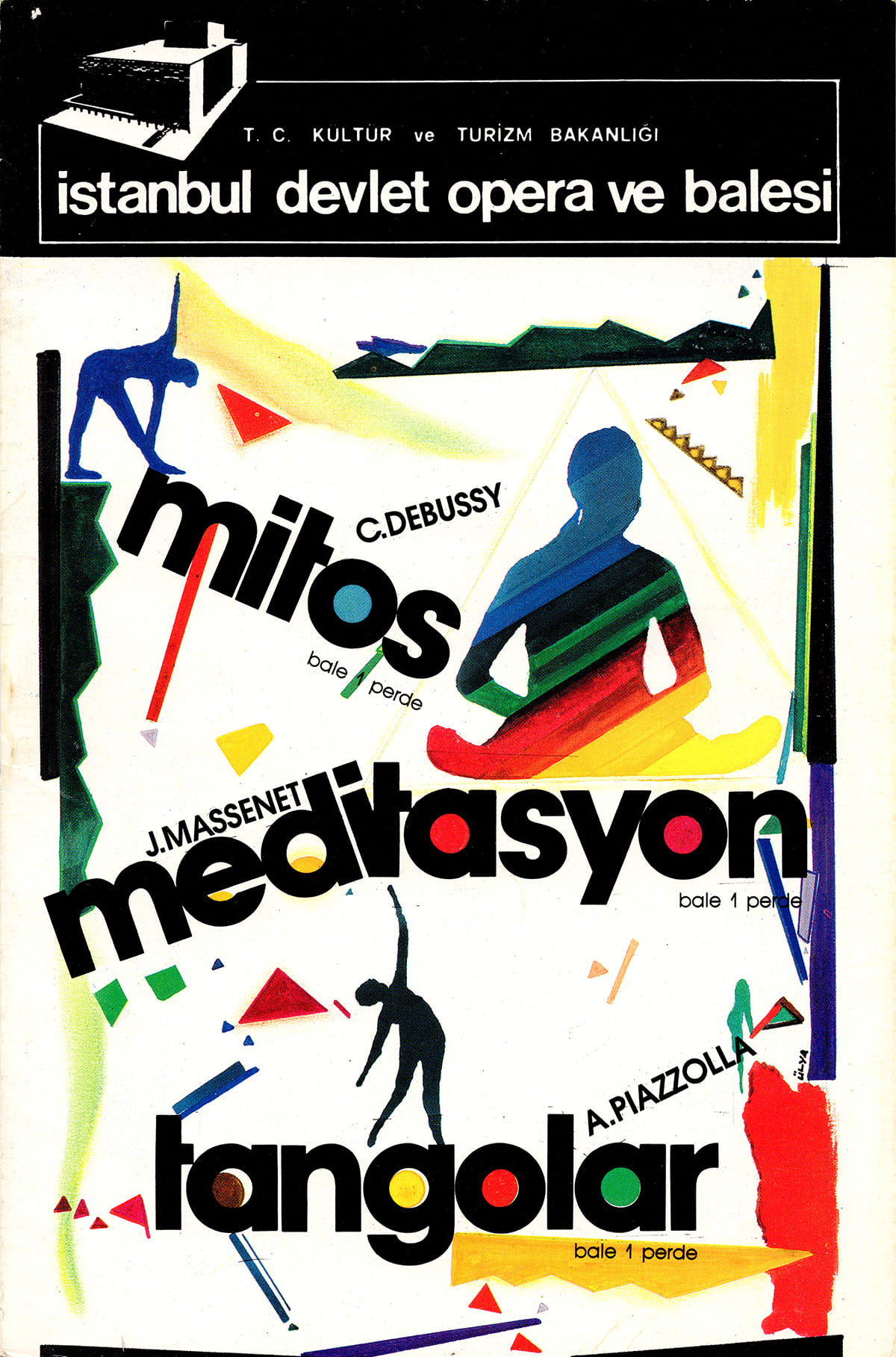 İstanbul Devlet Opera ve Balesi, Mitos, Meditasyon ve Tangolar Baleleri Afişi, 1988-1989 Sezonu