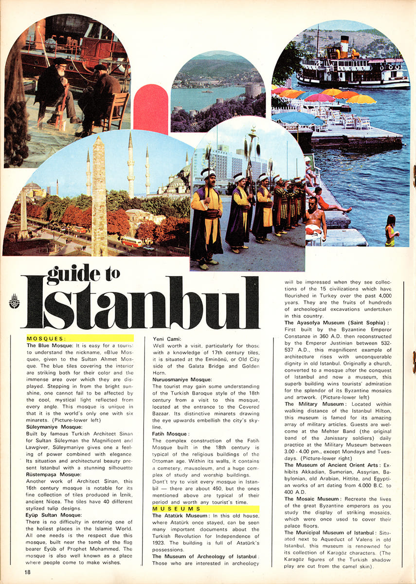 İstanbul Hilton Magazine, Fall 1970, Dergi Tasarımı, 4