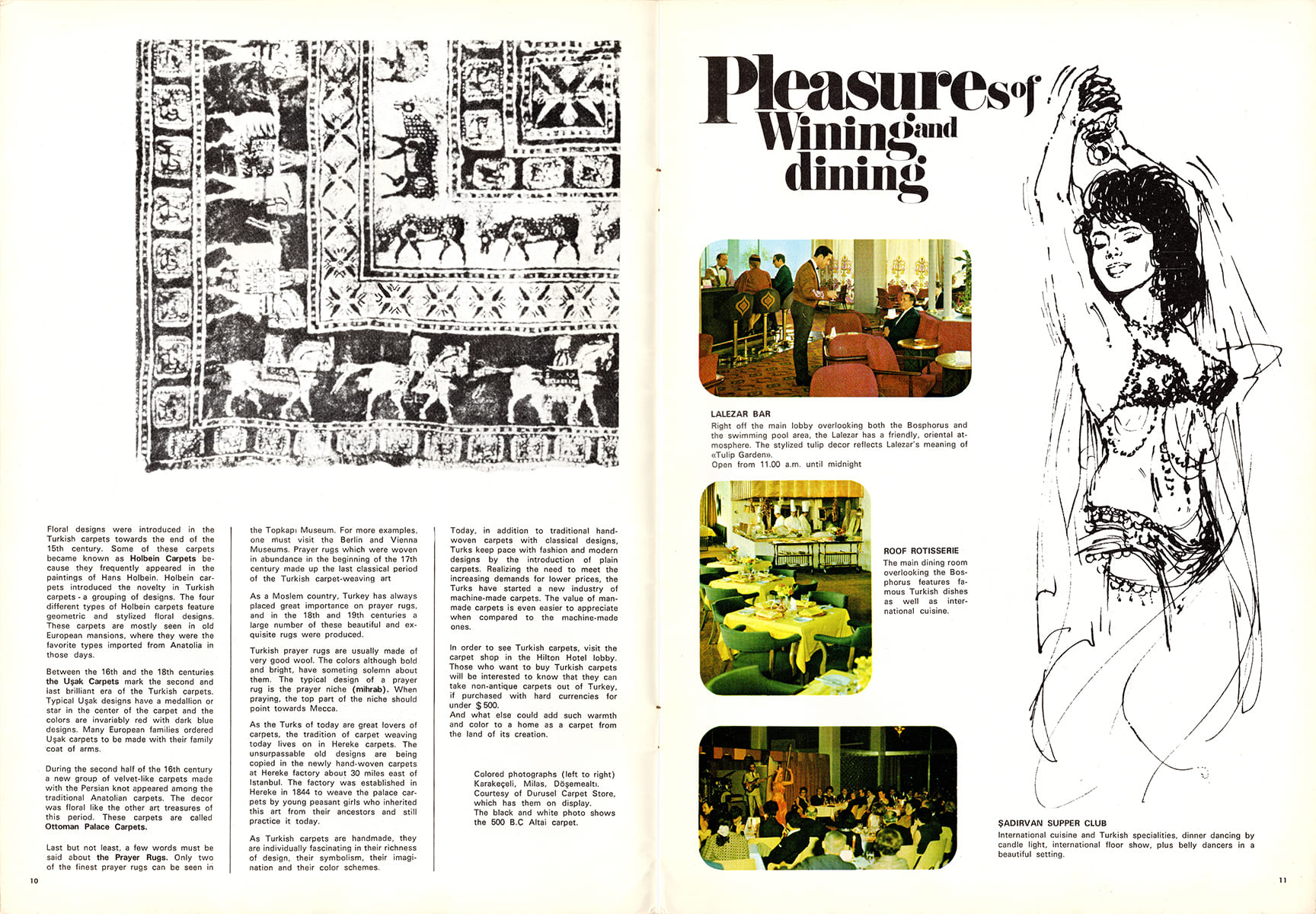 İstanbul Hilton Magazine, Spring 1970, Dergi Tasarımı, 1