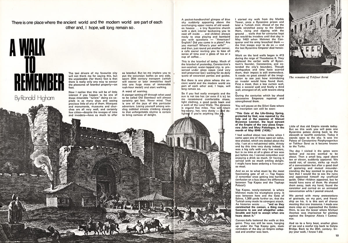 İstanbul Hilton Magazine, Spring 1972, Dergi Tasarımı, 1