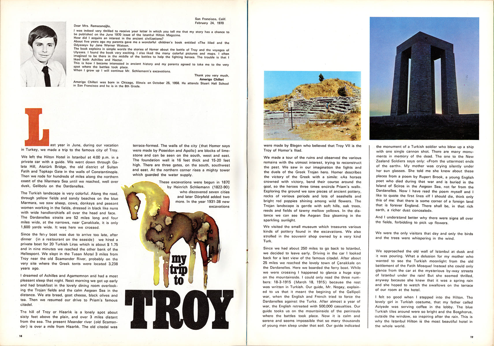 İstanbul Hilton Magazine, Summer 1970, Dergi Tasarımı, 2