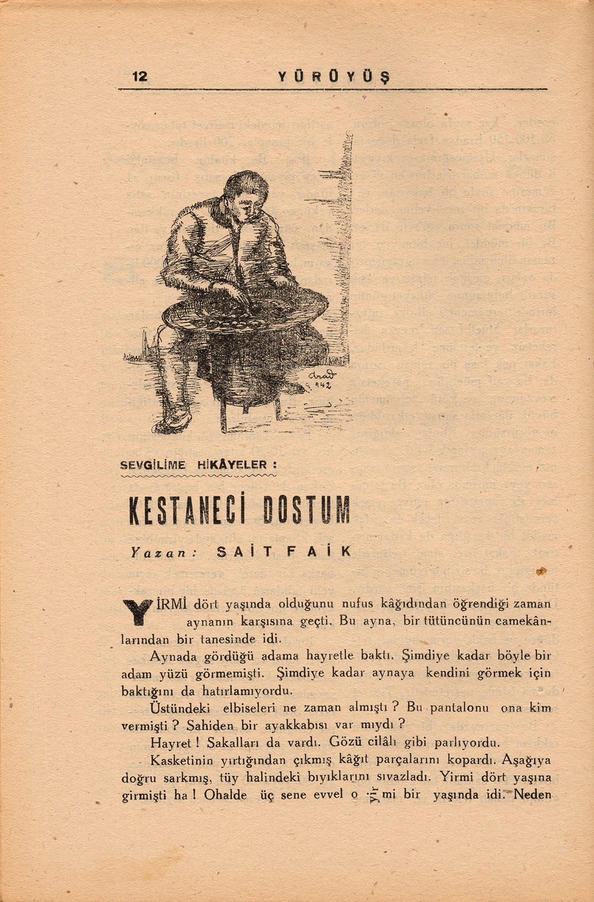 Kestaneci Dostum, İllüstrasyon, Yürüyüş, Sayı: 11