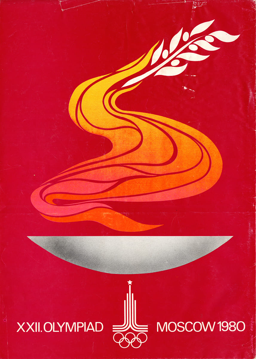 Moskova Olimpiyatları Afişi