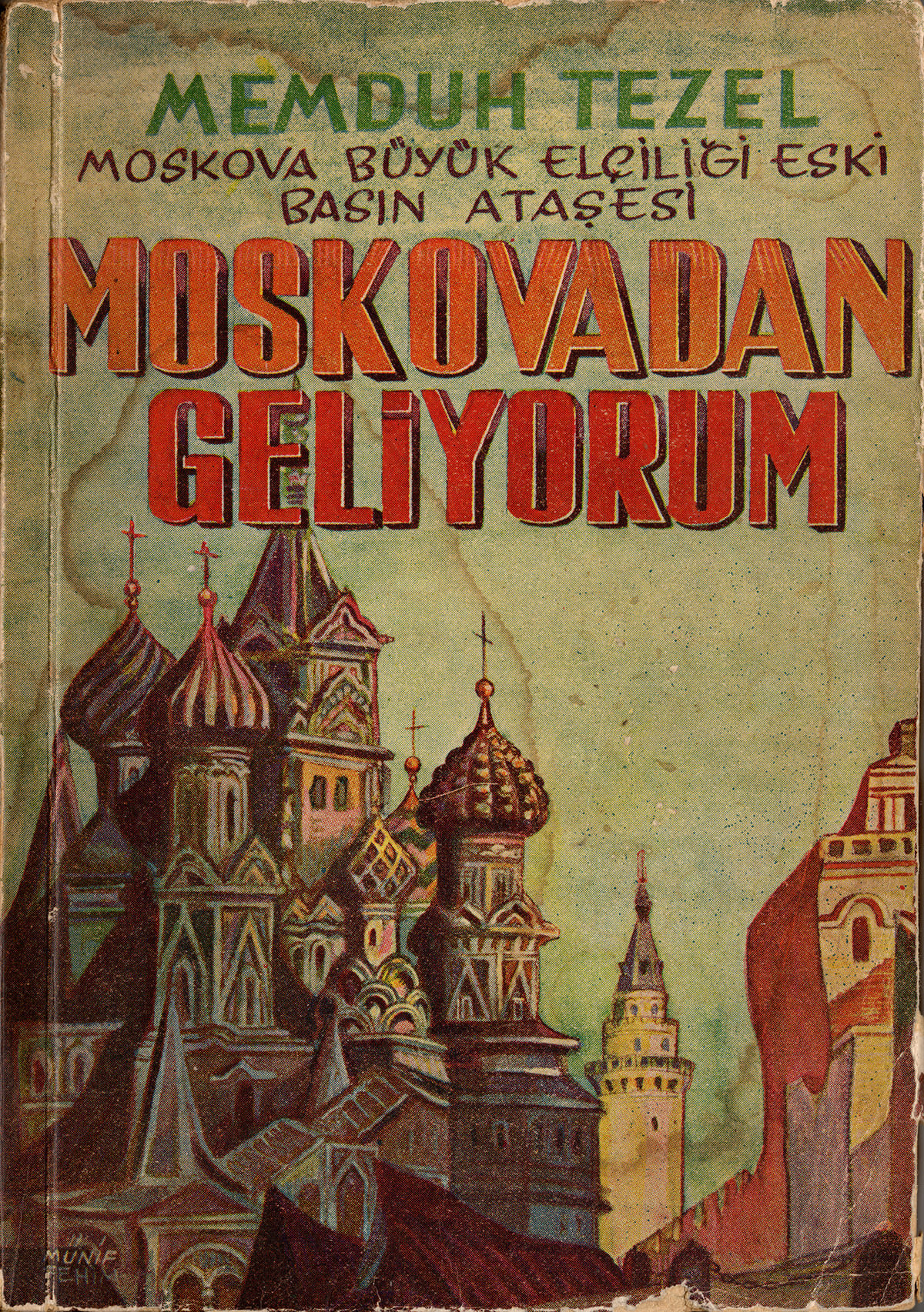 Moskovadan Geliyorum, Berkalp Kitabevi, Kitap Kapağı
