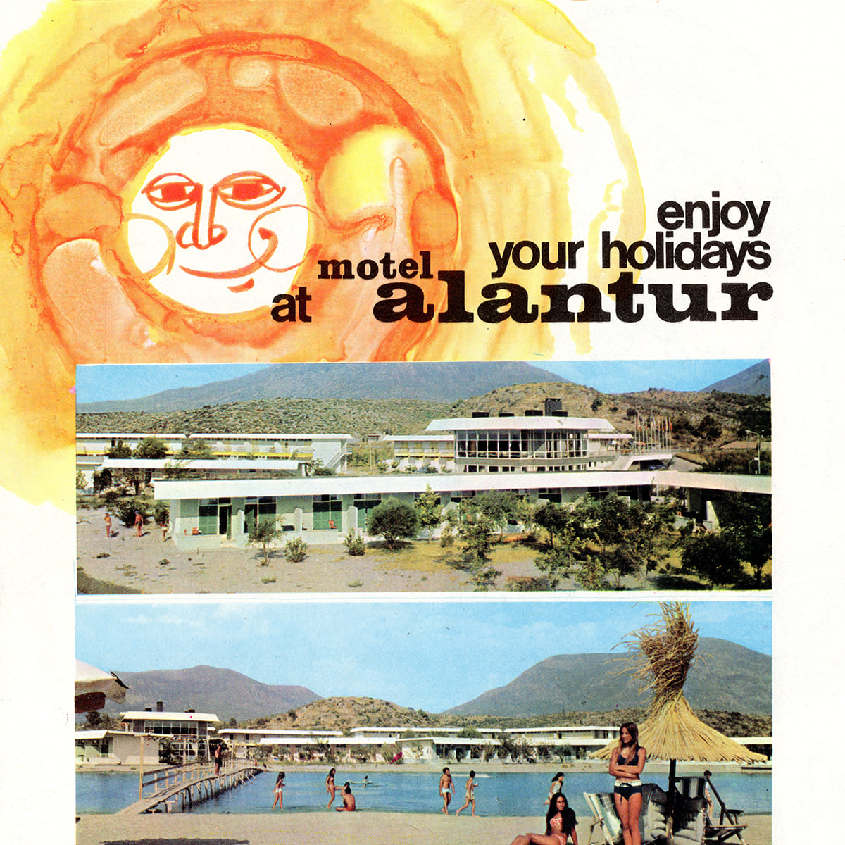 Motel Alantur Reklamı, İstanbul Hilton Magazine, Summer 1970, Aydın Erkmen, 1970