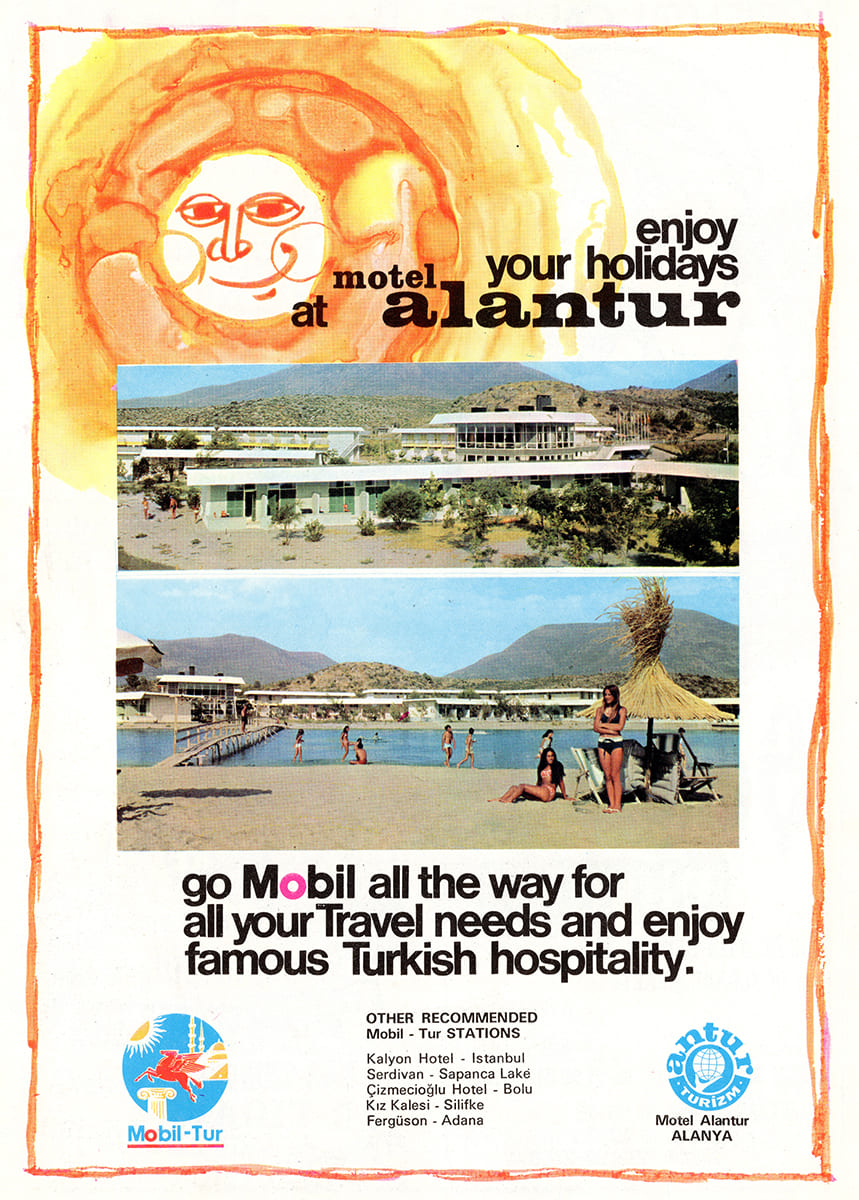 Motel Alantur Reklamı, İstanbul Hilton Magazine, Summer 1970