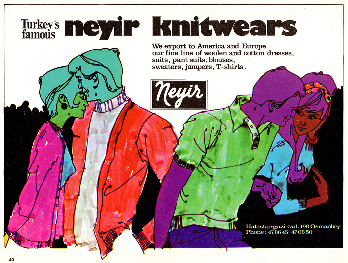Neyir Triko Reklamı, İstanbul Hilton Magazine, Summer 1970
