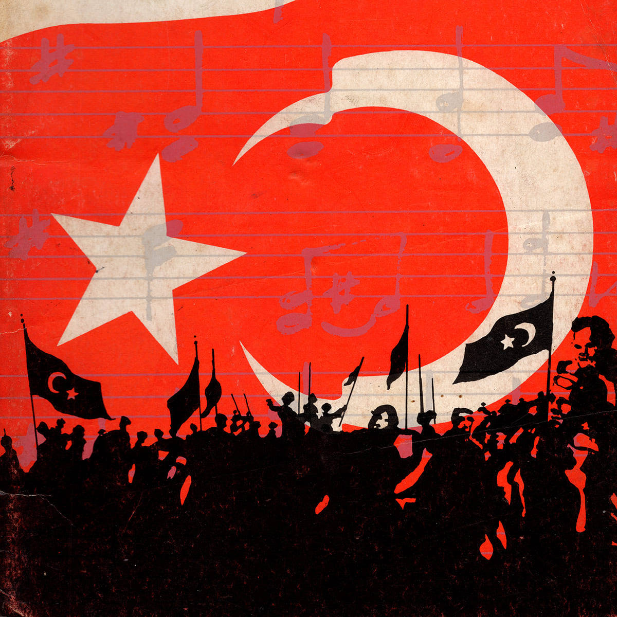 Örneklerle Türk Marşları, Oba Çocuk Yayınları, Kitap Kapağı, Mustafa Delioğlu, 1974
