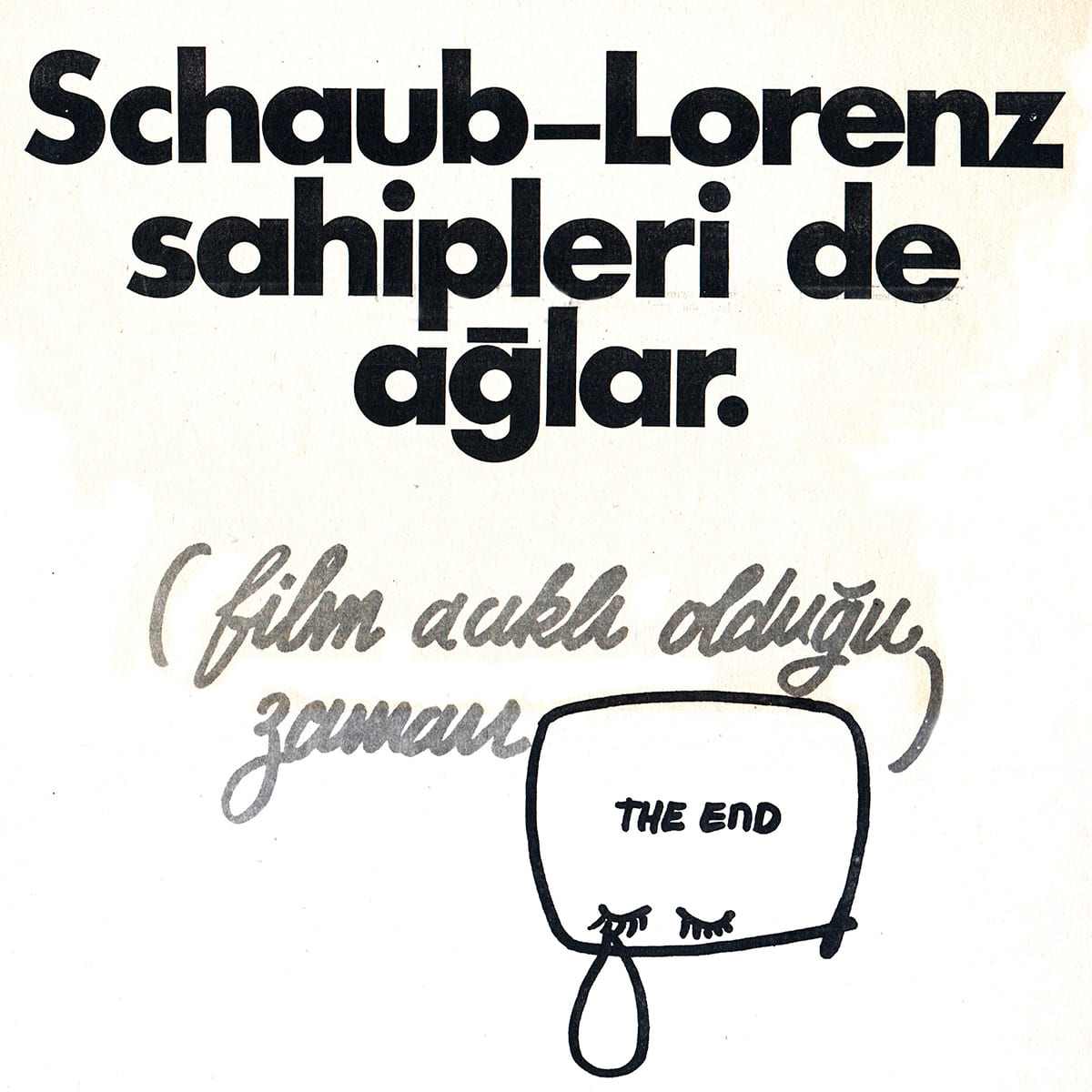 Schaub-Lorenz Televizyon Reklamları, Aydın Ülken, Ada, 1977
