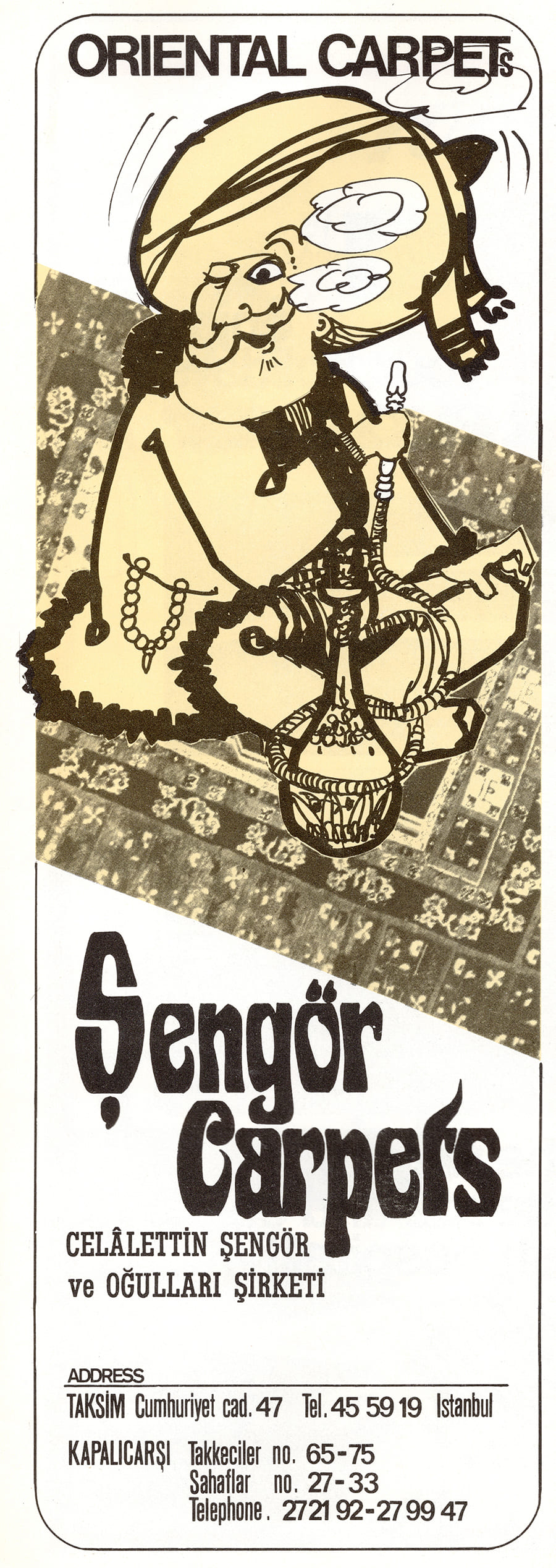 Şengör Halıları Reklamı, İstanbul Hilton Magazine, Summer 1970