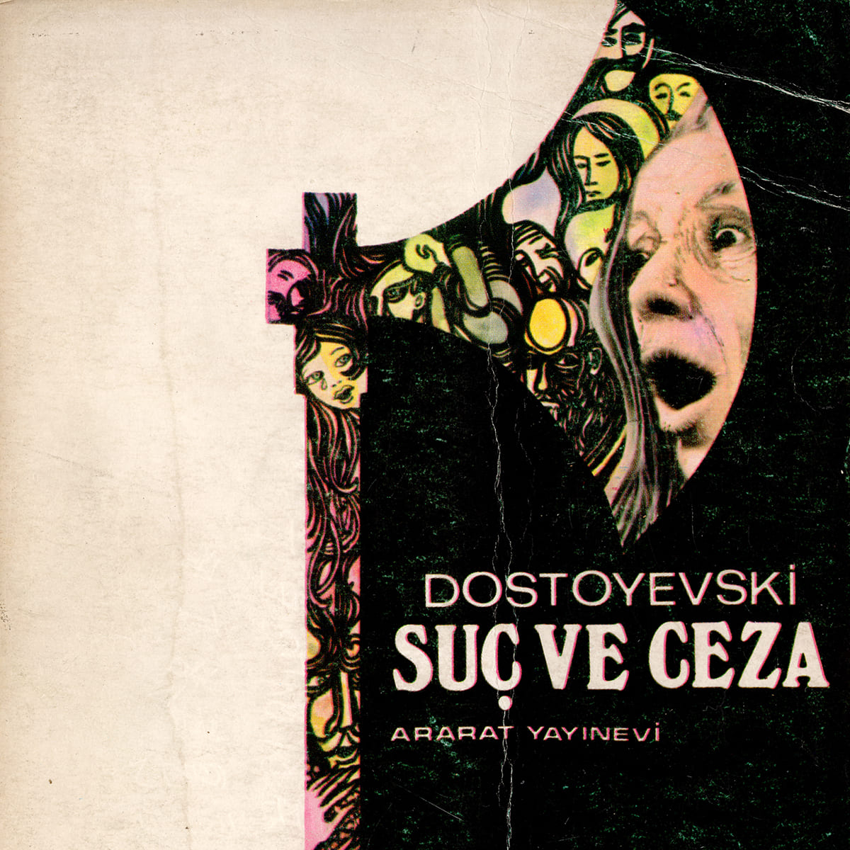 Suç ve Ceza, Ararat Yayınevi, Kitap Kapağı, Sadi Kapısız, 1973