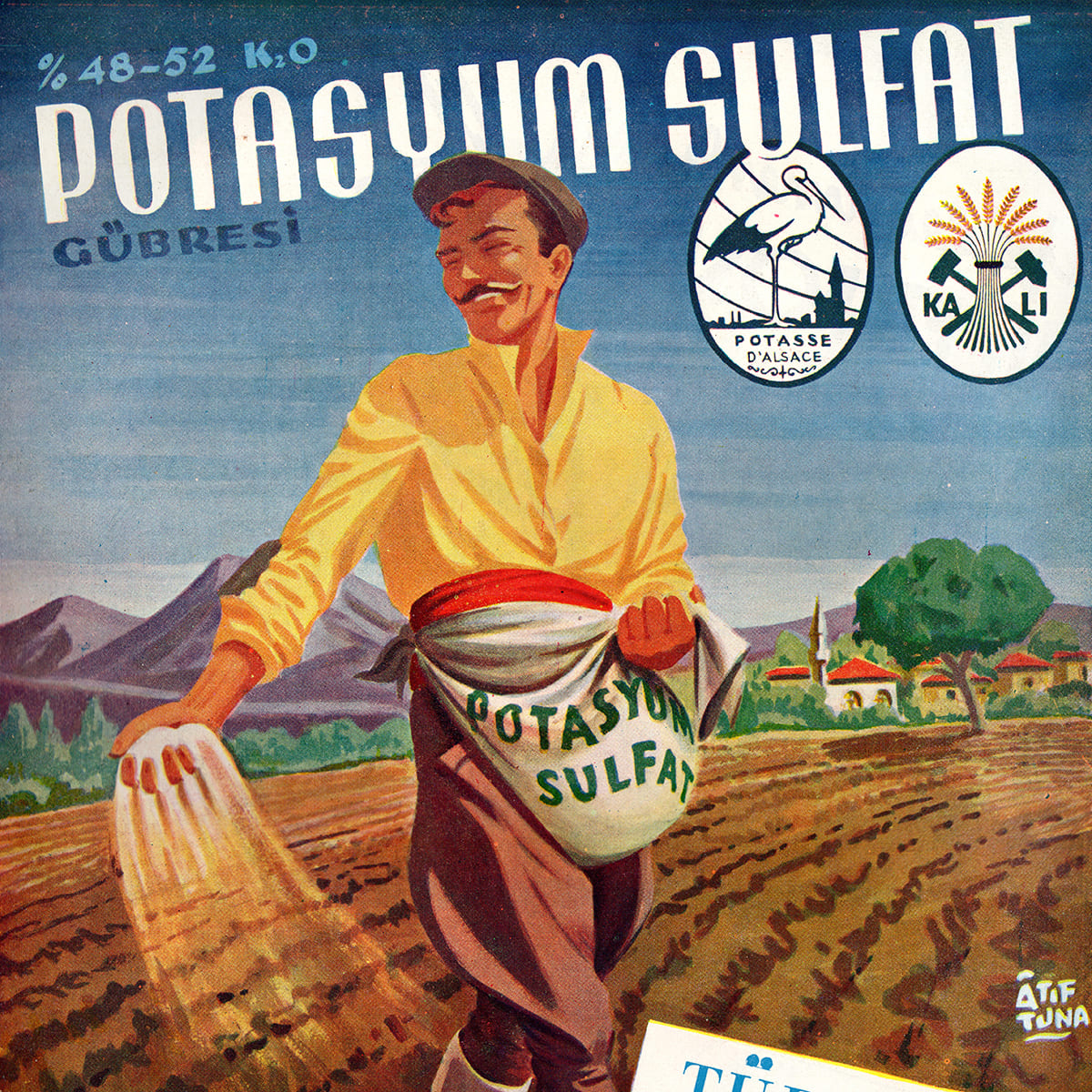 Türkmay Ticaret A.Ş. Gübre Reklamı, İktisadi Yürüyüş, Sayı: 305, Atıf Tuna, 1953