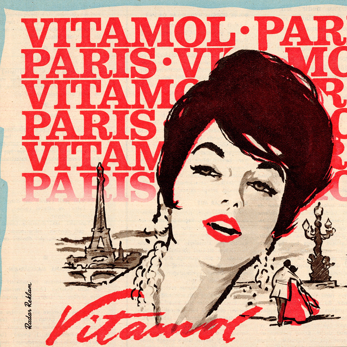 Vitamol Krem Reklamı, Hayat, Yıl: 5, Sayı: 9, Radar Reklam, 1961