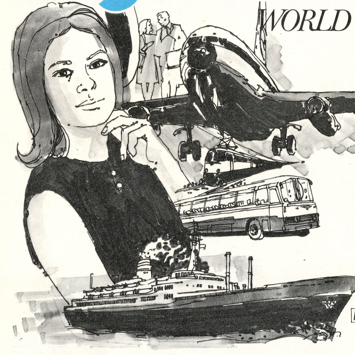 Wagons Lits Cook Reklamı, İstanbul Hilton Magazine, Fall 1970, Aydın Erkmen, 1970