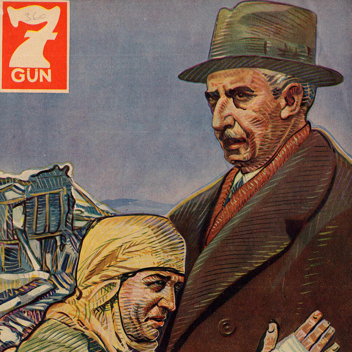 Yedigün, No: 360, Dergi Kapağı, Münif Fehim Özarman, 1940