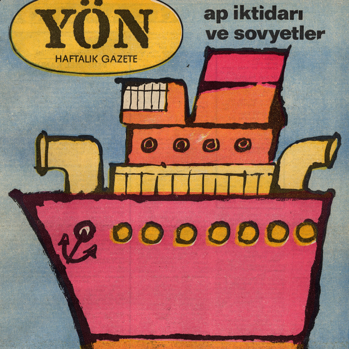 Yön, Sayı: 195, Dergi Kapağı, 1966
