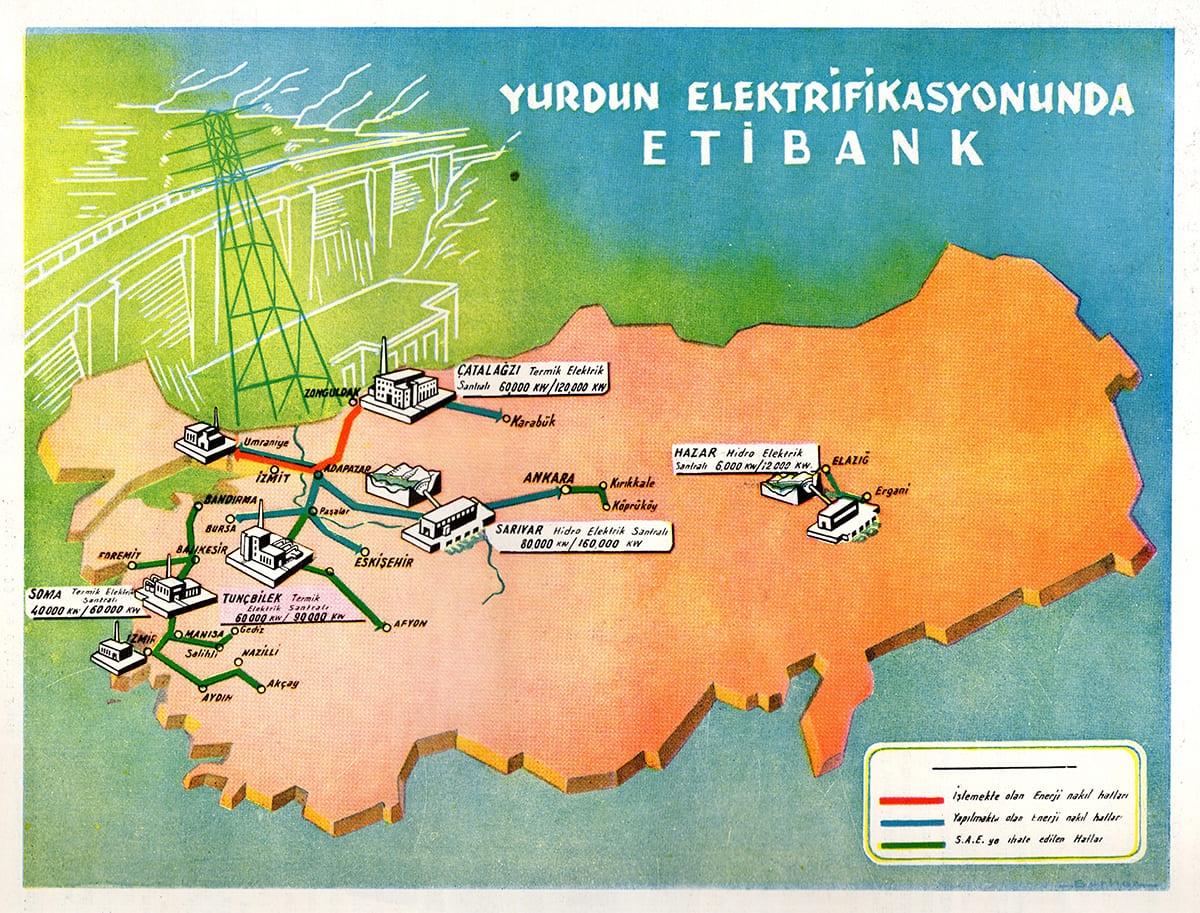 Yurdun Elektrifikasyonunda Etibank İllüstrasyonu, İktisadi Yürüyüş, Sayı: 305